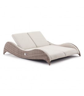 Luxor Double Sunlounger with Integrated Furniture Cover